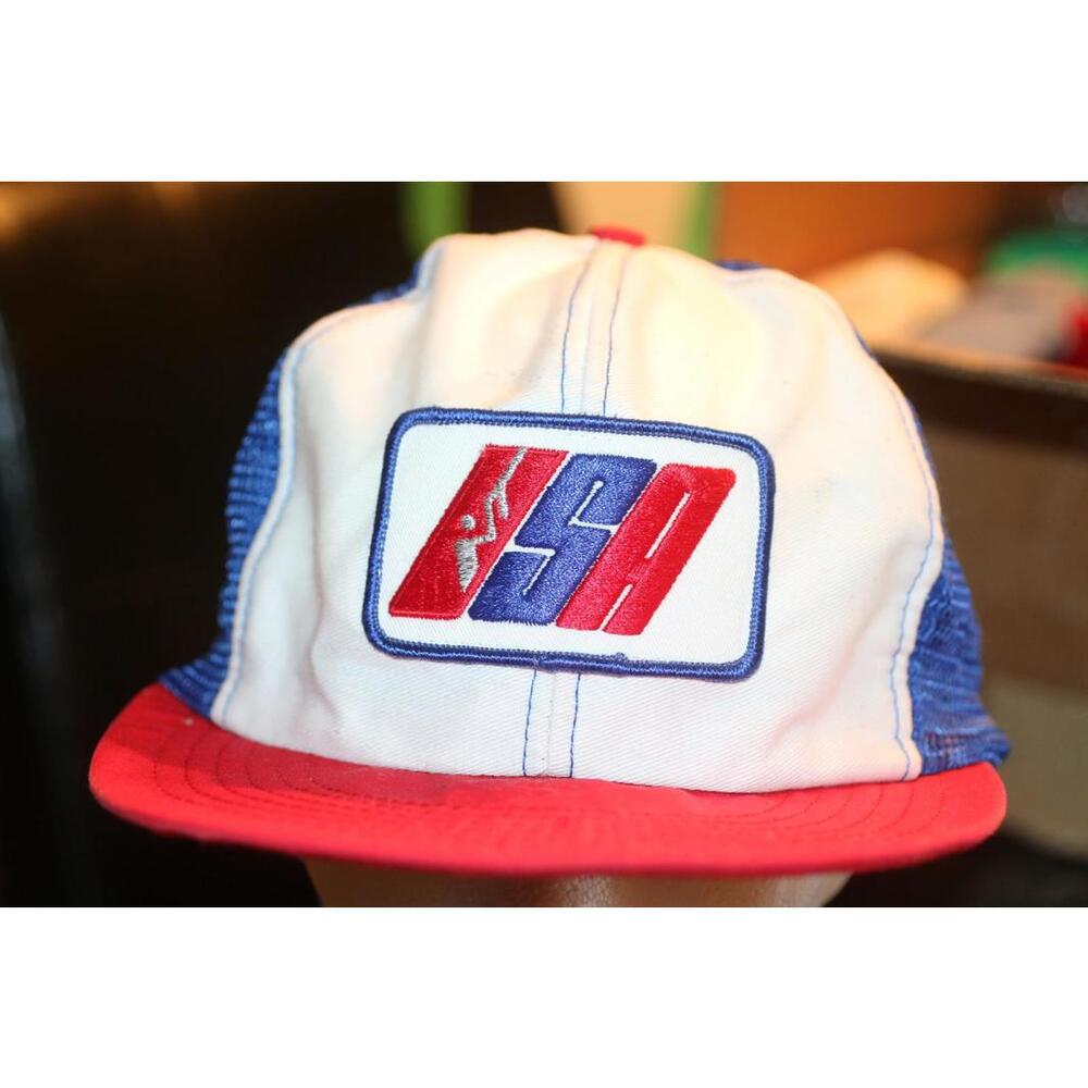 Vintage USA Trucker Hat Red White Blue – Mesh Back – Patriotic Cap